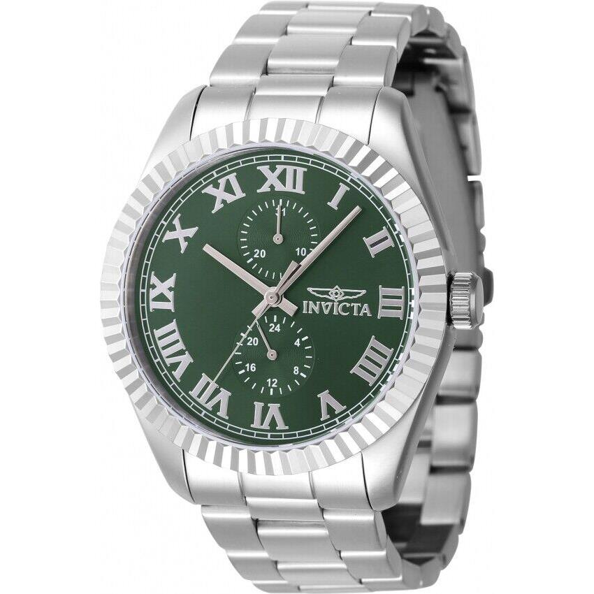 Invicta Specialty Gmt Quartz Green Dial Men`s Watch 47422