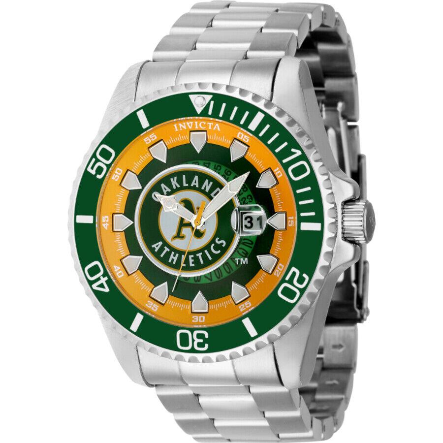 Invicta Mlb Oakland Athletics Quartz Men`s Watch 43473