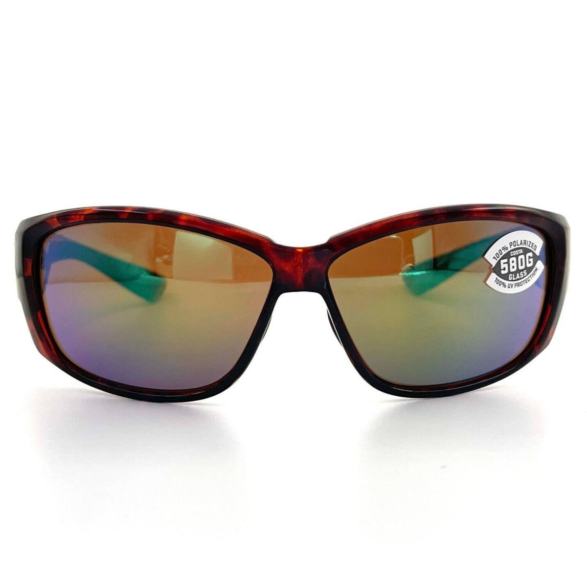 Costa Del Mar Luke Sunglasses Tortoise / Green Mirror 580Glass