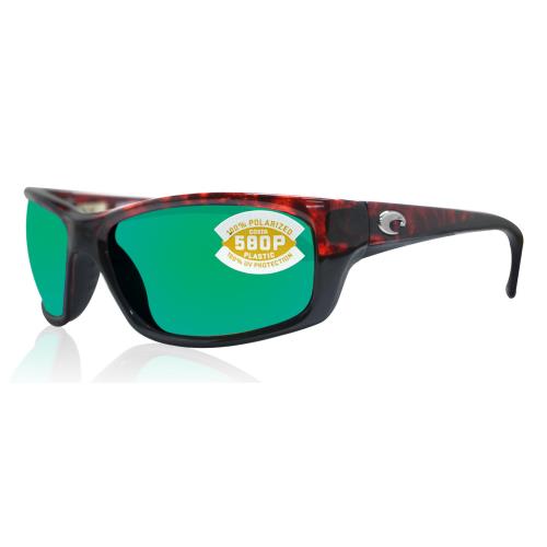 Costa Del Mar Jose Tortoise Frame Green Mirror 580P Plastic Polarized Lens