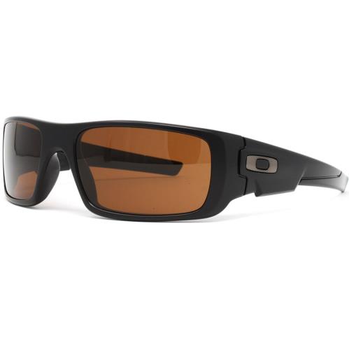 Oakley Crankshaft Dark Bronze Lens Matte Black Sunglasses OO9239-03 60 - Black Frame, Brown Lens