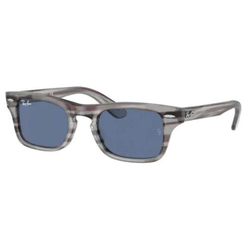 Ray-ban Kid`s Sunglasses Burbank Striped Gray Acetate Frame 0RJ9083S 707480