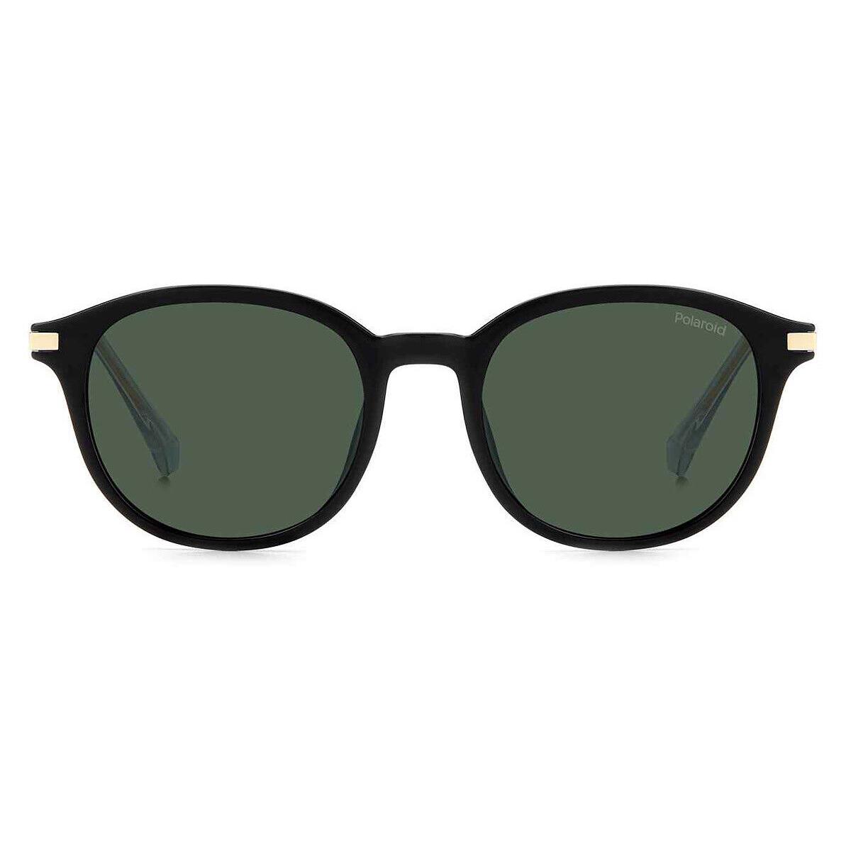 Polaroid Pld 4148/G/S/X Sunglasses Black Green Green Polarized 50mm - Frame: Black Green / Green Polarized, Lens: Green Polarized