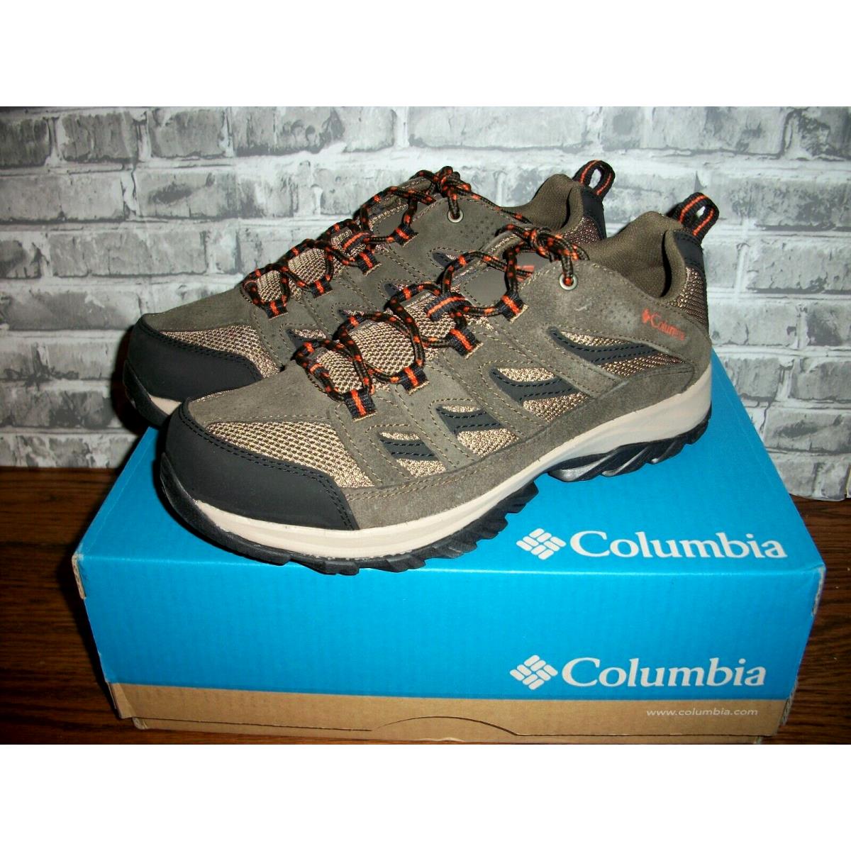 Columbia Crestwood Brown Hiking Shoes Sneakers Men`s sz 9 BM4595-208