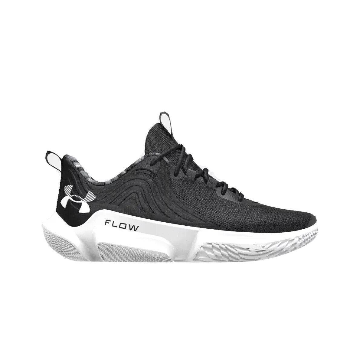 Men Under Armour UA Flow Futr X 2 Basketball Shoes Black White 3025938 001