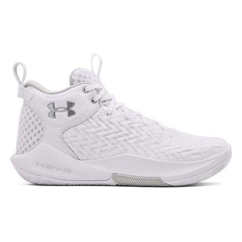 Mens Under Armour UA Hovr Havoc 4 Basketball Shoes White Gray 3025996 101 - White