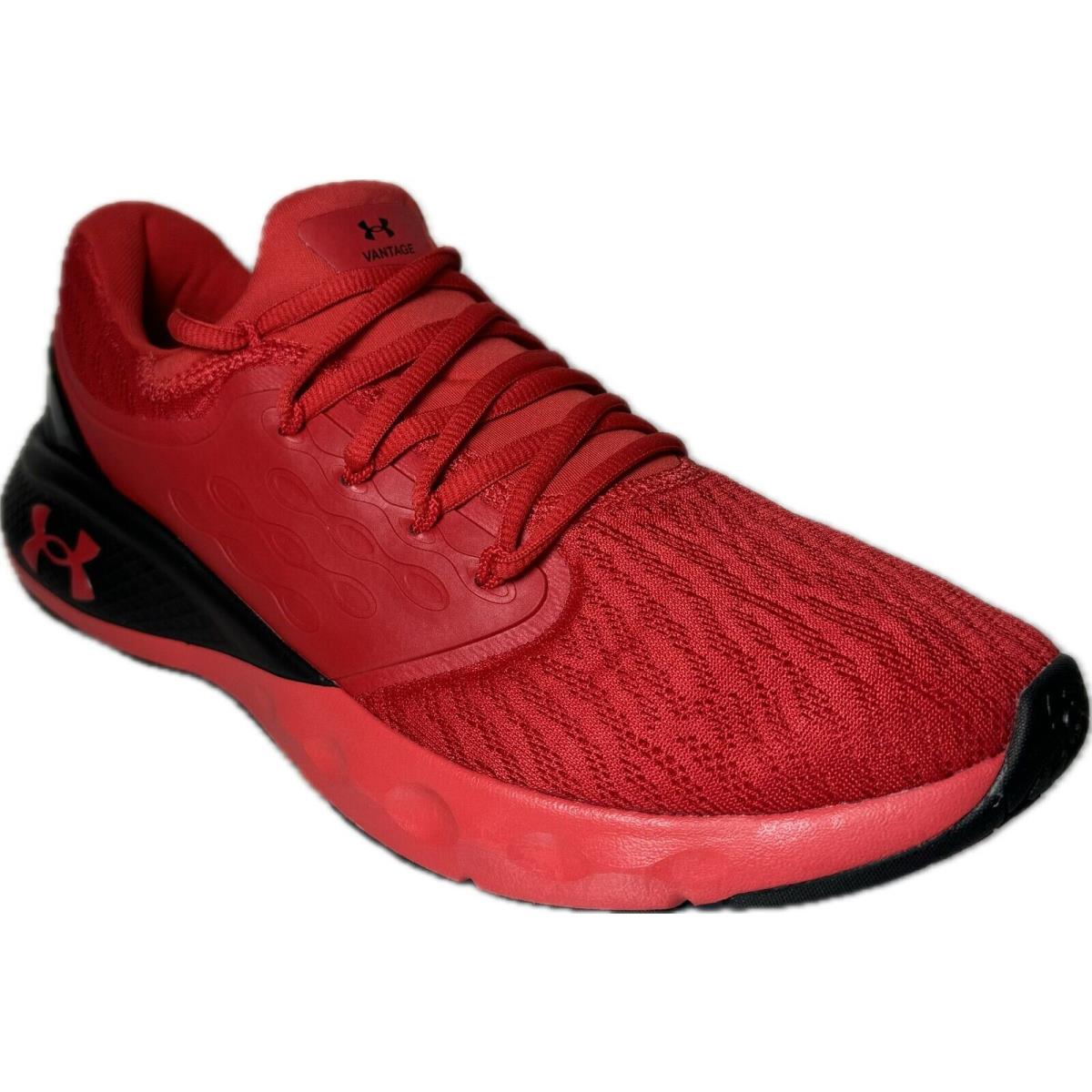 Under Armour Men`s UA Charged Vantage Red Black Running Shoes 3023550-602