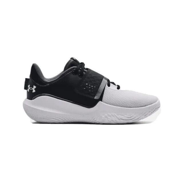 Mens Under Armour UA Flow Futr X Team Basketball Shoes White Black 3025067 001