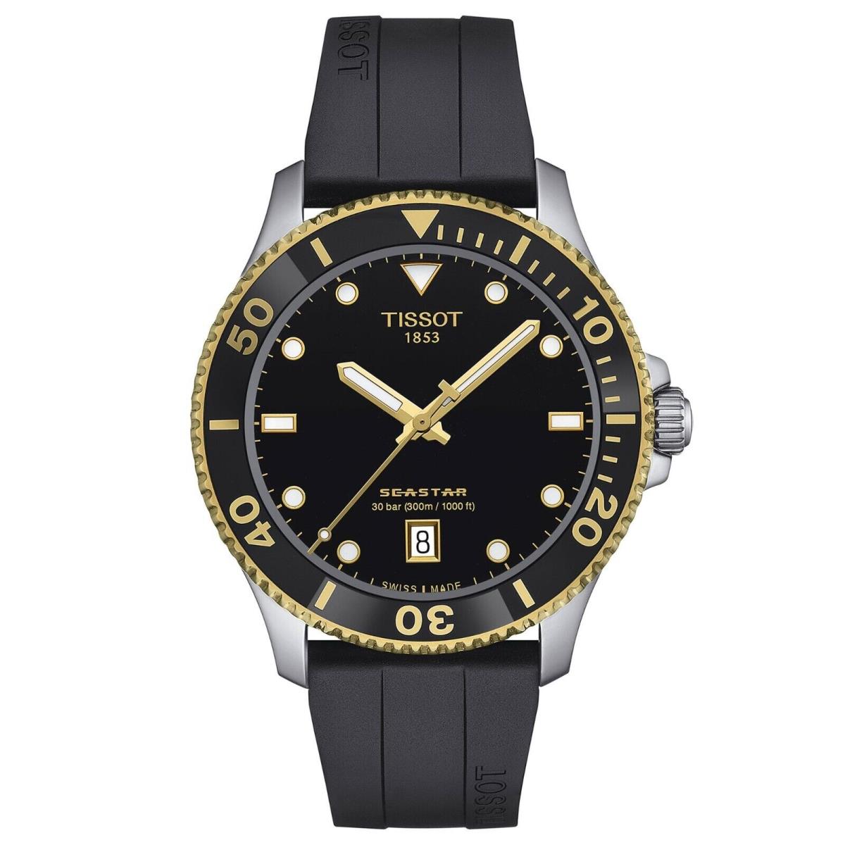 Tissot T-sport Seastar 1000 Quartz Diver Black Dial Watch T1204102705100