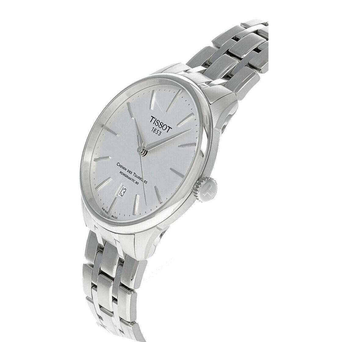 Tissot Chemin Des Tourelles Auto 39MM SS Men`s Watch T139.807.11.031.00 - Dial: Silver, Band: Silver, Bezel: Silver