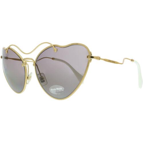 Women`s Sunglasses Antique Gold Butterfly Metal Miu Miu 0MU55RS 7OE6X165