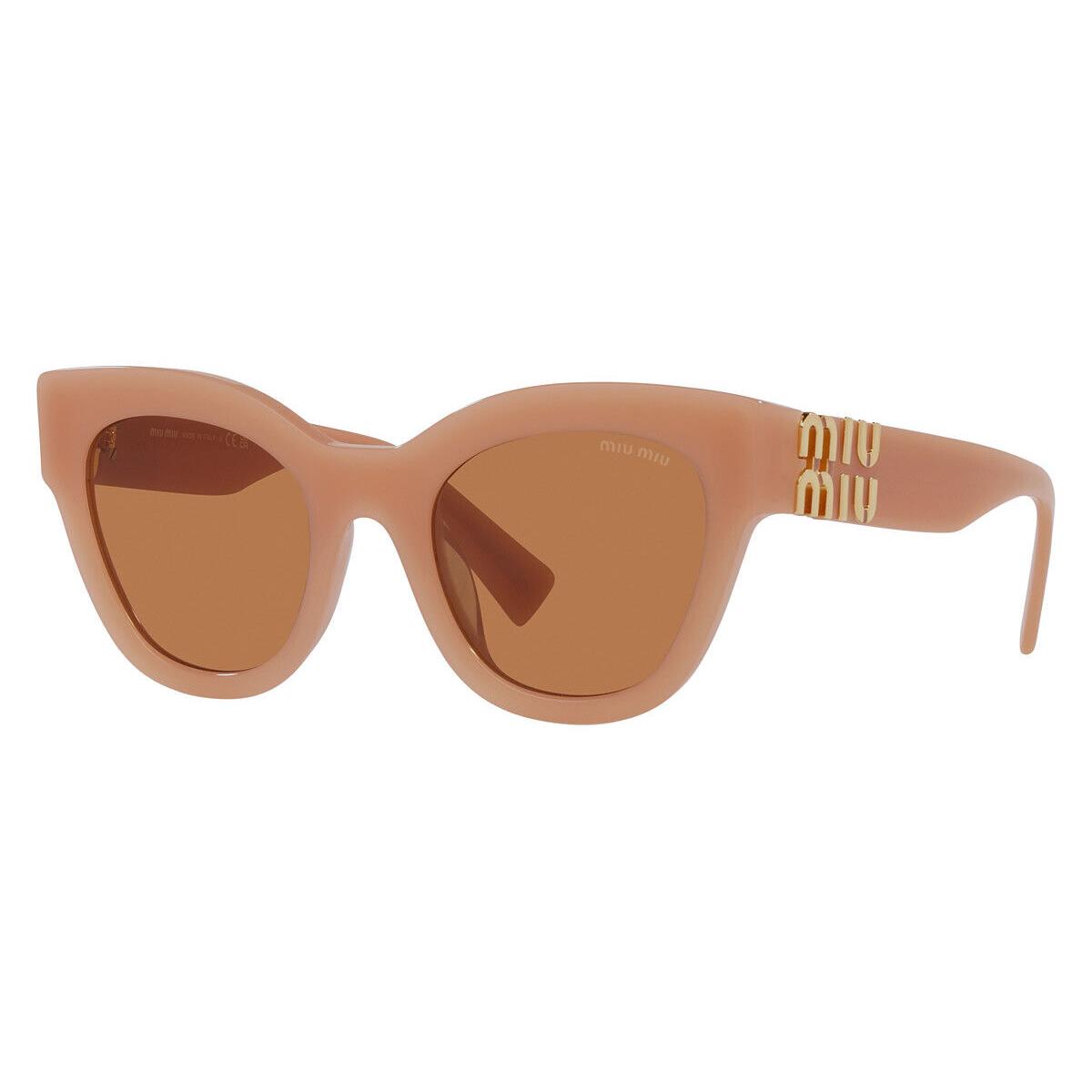 Miu Miu MU 01YSF Sunglasses Women Caramel Brown Square 51mm