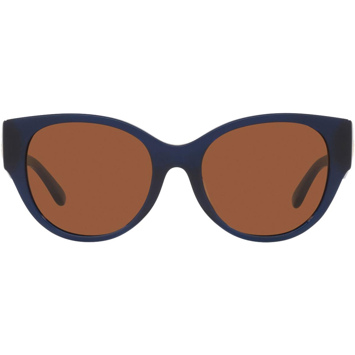 Tory Burch Women`s Transparent Navy Rounded Cat Eye Sunglasses - TY7182U 165673