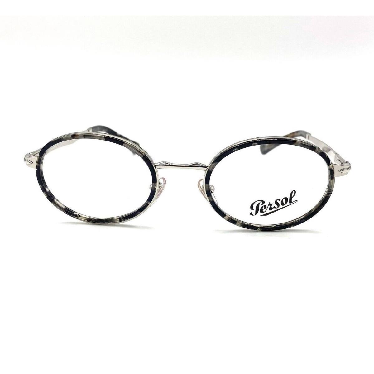 Persol PO2452V Eyeglasses 518 Silver/tortoise Grey with Demo Lens 50mm - Frame: Silver/Tortoise Grey