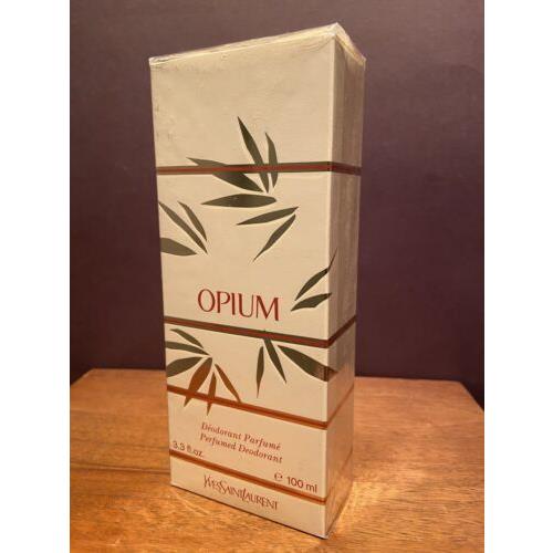 Yves Saint Laurent Ysl Opium Perfumed Deodorant Spray 3.3 Fl. OZ / 100 ML Vintage Box Rare