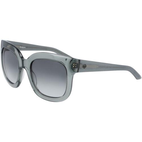 Dragon Unisex Sunglasses Full Rim Grey Crystal Plastic Frame Dragon DR Flo LL 20 - Frame: Grey Crystal, Lens: