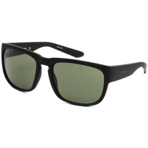 Dragon Unisex Sunglasses G15 Lens Full Rim Matte Black Frame Dragon DR Rune 3 - Frame: Matte Black, Lens: