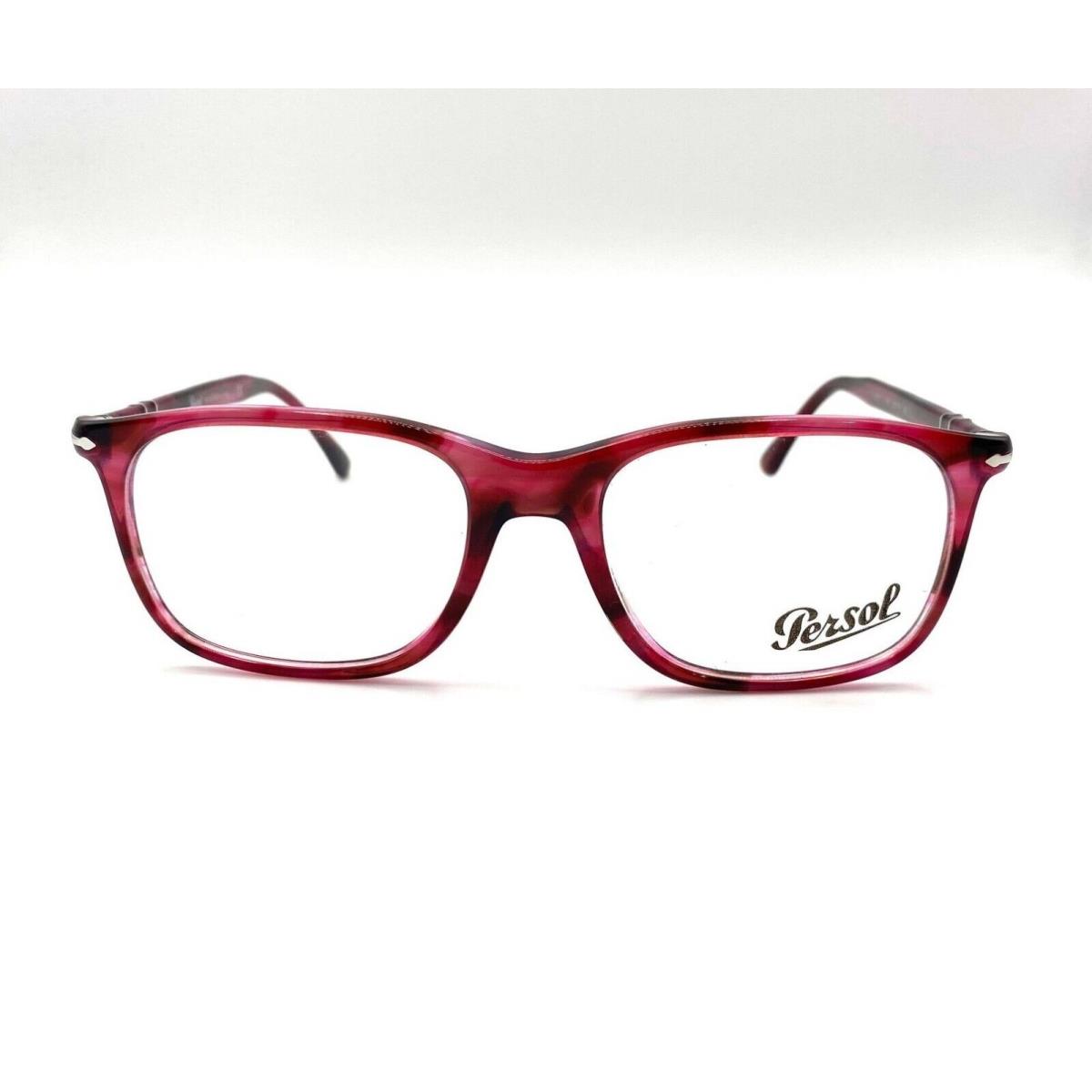 Persol PO3213V Eyeglasses 1084 Stripped Red with Demo Lens 53mm