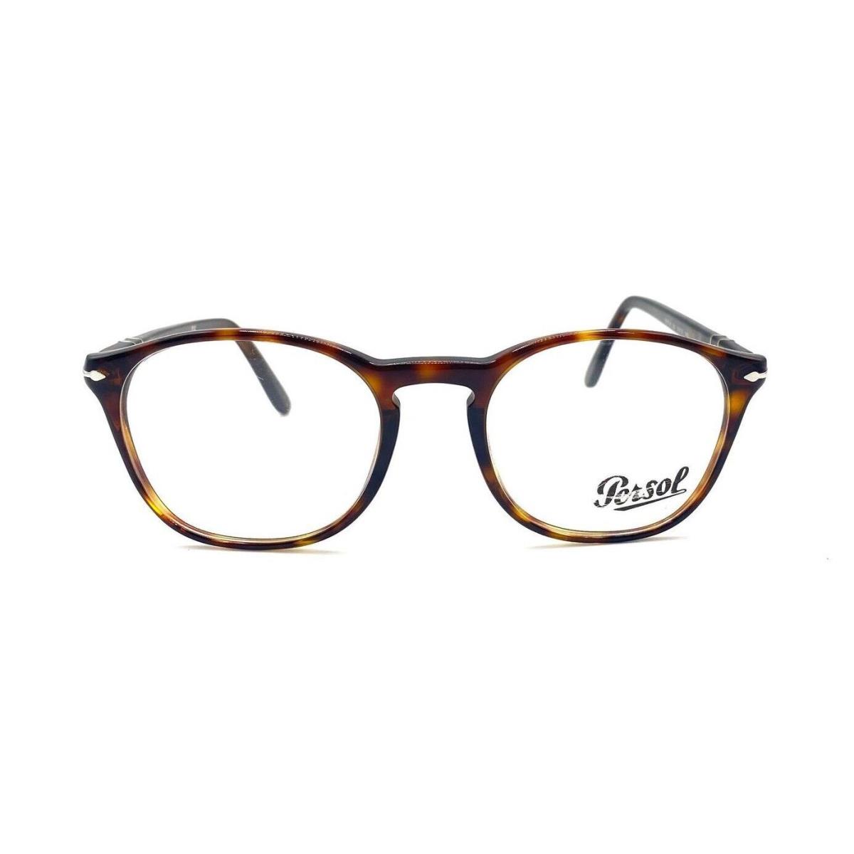 Persol PO3007V Eyeglasses 24 Havana with Demo Lens 50mm