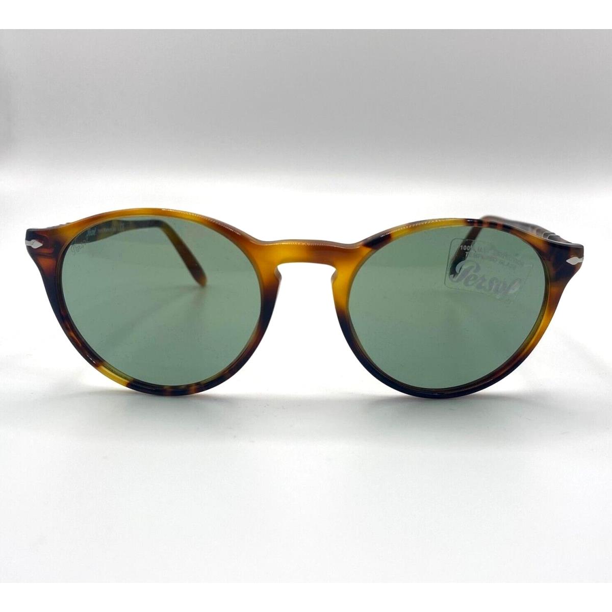 Persol PO3092SM Sunglasses 9058/52 Tortoise Brown/green Lens 50mm