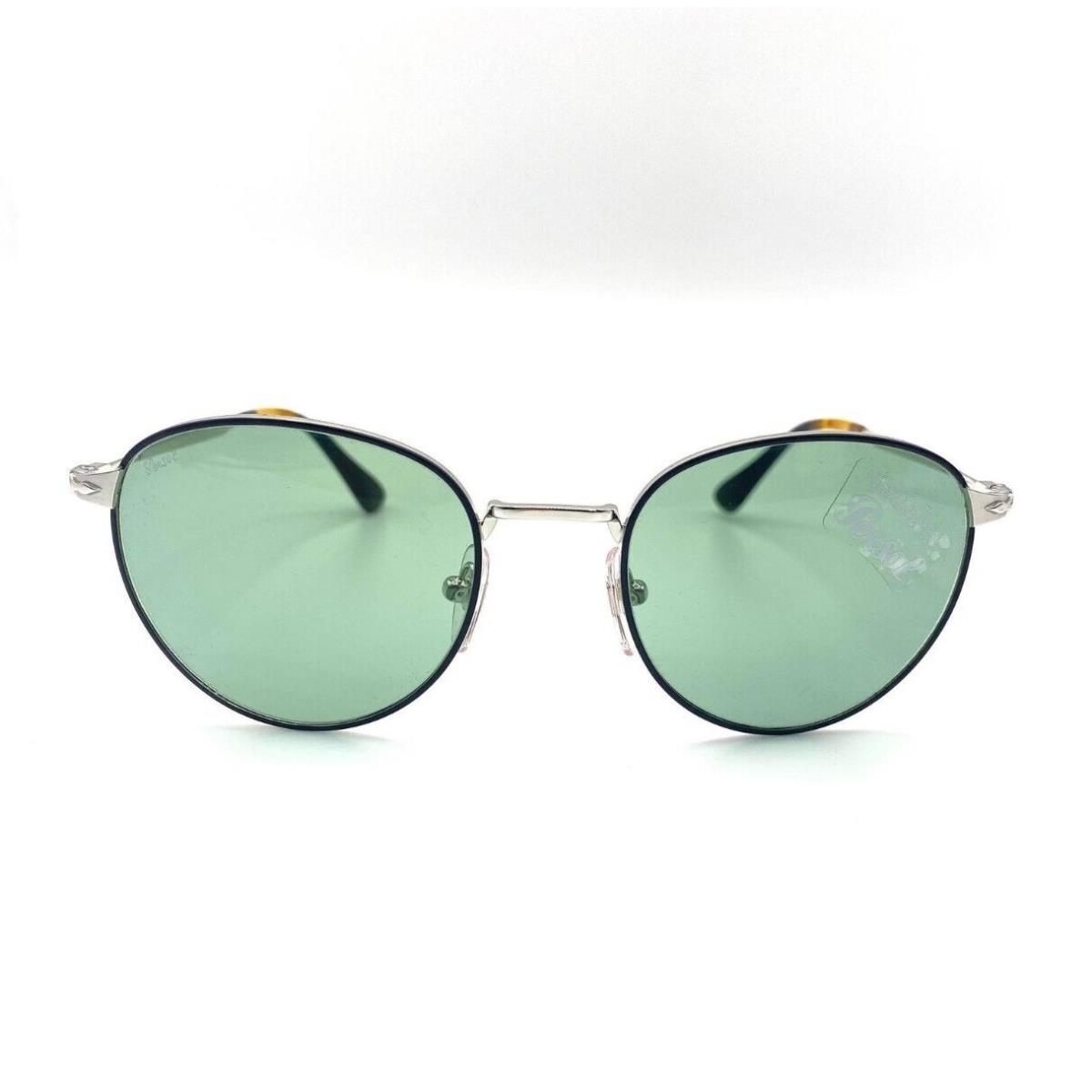 Persol PO2445S Sunglasses 1074/52 Silver Black/green Lens 52mm