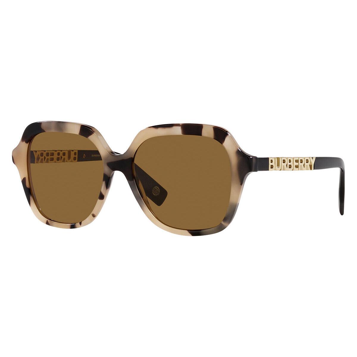 Burberry Joni BE4389 Sunglasses Spotted Horn Beige Bronze 55 - Frame: Spotted Horn and Beige / Bronze, Lens: