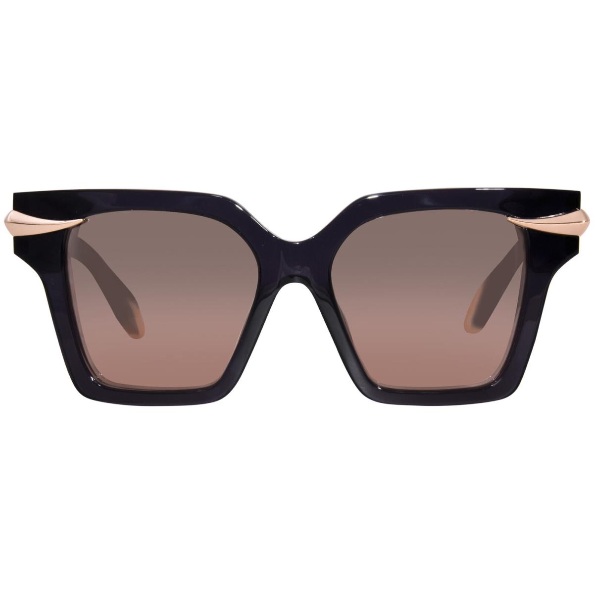 Roberto Cavalli SRC002 705X Sunglasses Crystal Dark Grey/pink Mirror 54mm