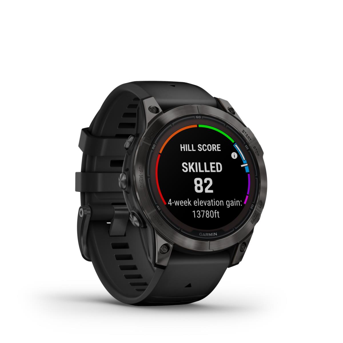 Garmin f Nix 7X Pro Sapphire Solar Edition Carbon Gray Dlc Titanium with Black Band