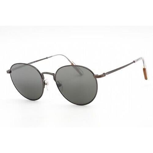 Ermenegildo Zegna EZ 0186 08C Sunglasses Dark Grey Frame Grey Lenses 53mm