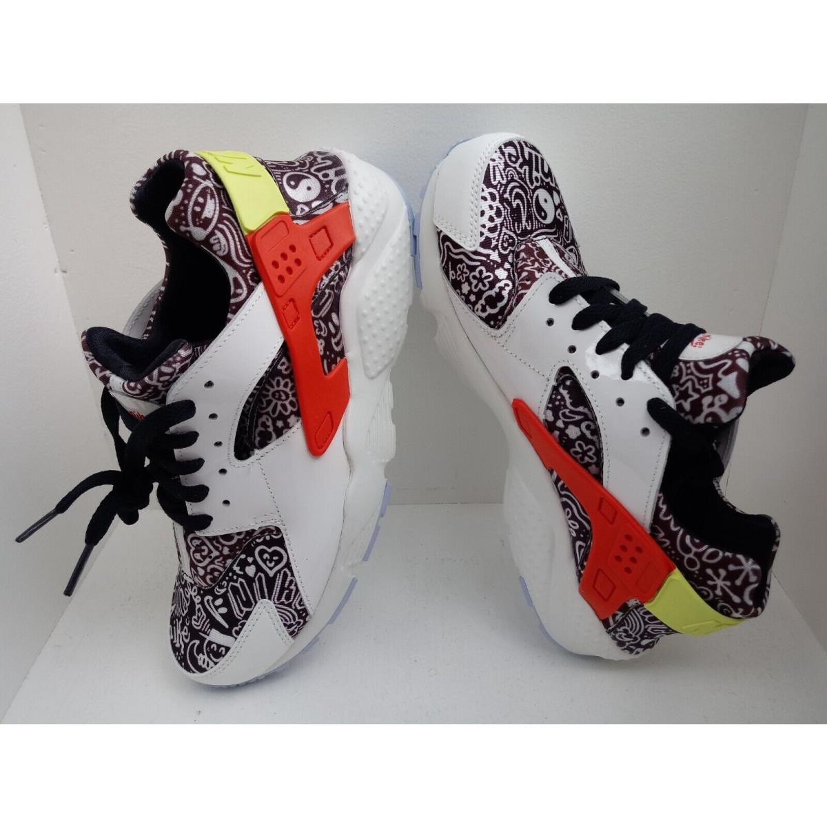 Nike unisex 7 Huarache Custom Run SE GS Sneakers Shoes #904538-100# white  SZ 7Y