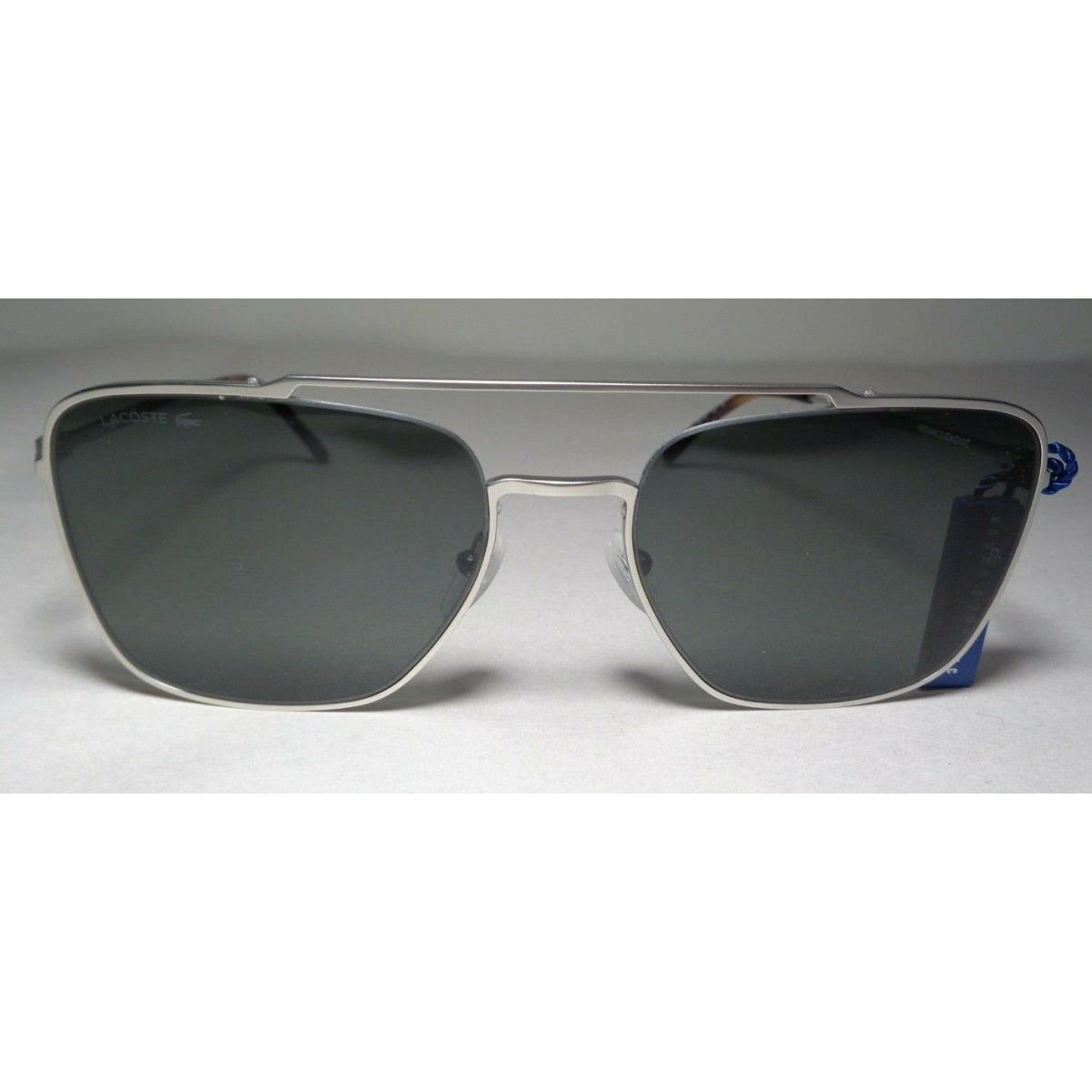 Lacoste L105SND Silver Women`s Aviator Sunglasses