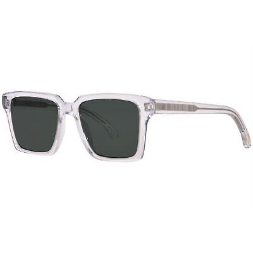 Paul Smith Austin-V1 PSSN011V1-03 Sunglasses Men`s Crystal/green 53mm - Clear Frame, Green Lens