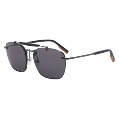 Ermenegildo Zegna EZ 0155 08A Sunglasses Black / Grey Square