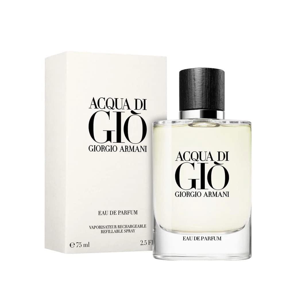 Acqua Di Gio by Giorgio Armani Eau De Parfum Edp Spray For Men 2.5 oz / 75ml