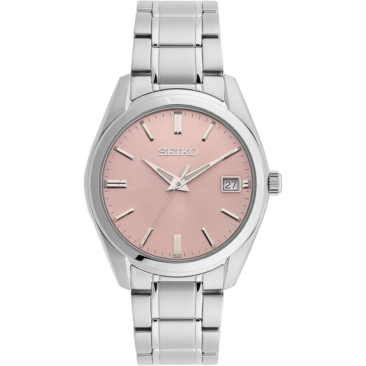 Seiko SUR523P1 Sapphire Analogue Pink Dial Quartz Stainless Steel Watch