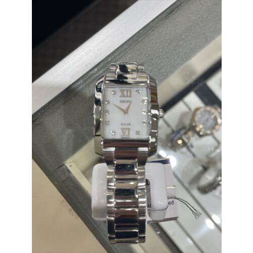 Seiko Core White Mother of Pearl Women`s Watch - SUP377 - Seiko