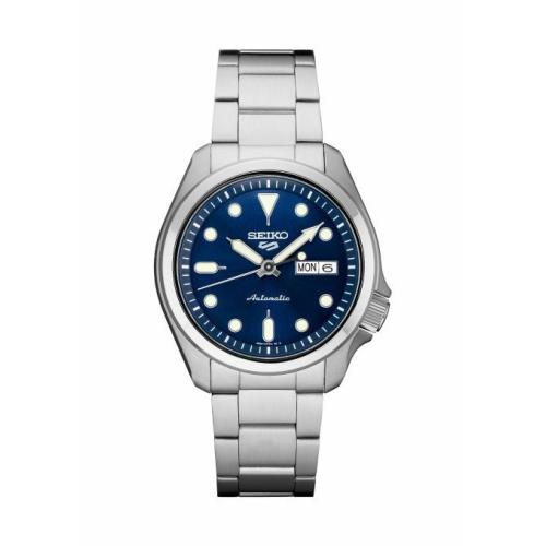 Seiko Men`s 5 Sports Automatic Blue Dial Stainless Steel Watch SRPE53