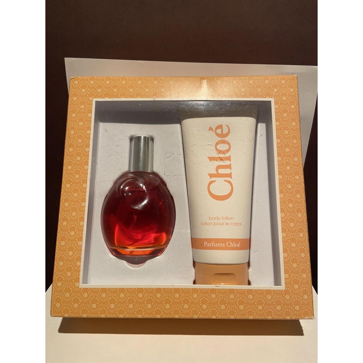 Chloe By Chloe Perfume Gift Set 2 Pcs 3 OZ /90 ml Edt Spray 6.8 OZ Lotion Rare