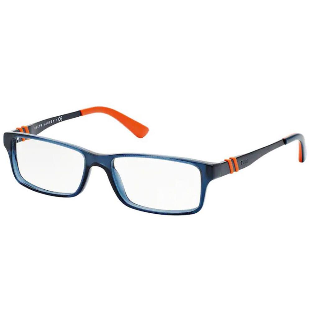 Polo Ralph Lauren PH2115 5469 Eyeglasses Men`s Transparent Blue Full Rim 52mm