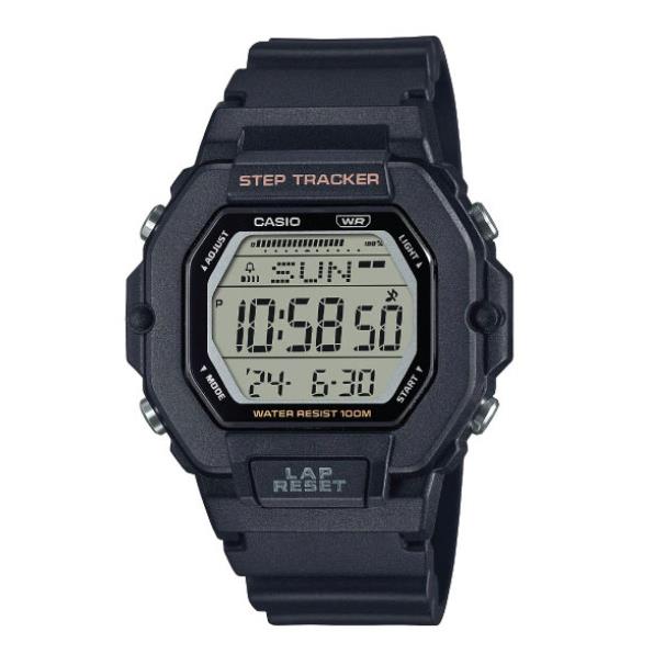 Casio Chronograph Digital Display Men`s Black Resin Wrist Watch LWS-2200H-1AVCF