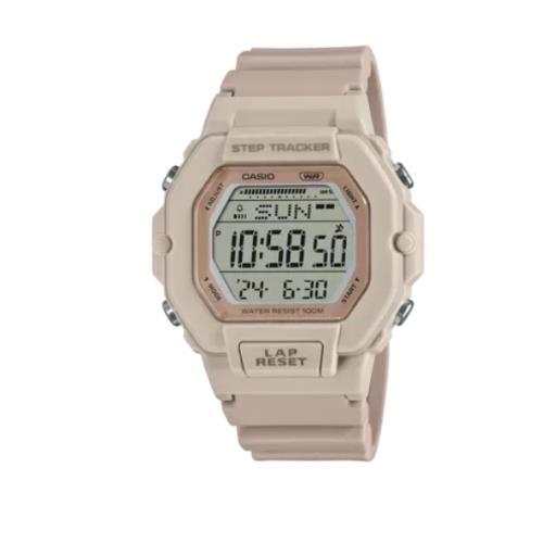 Casio Men`s Gray Digital Display Beige Resin Band Wrist Watch LWS-2200H-4AVCF