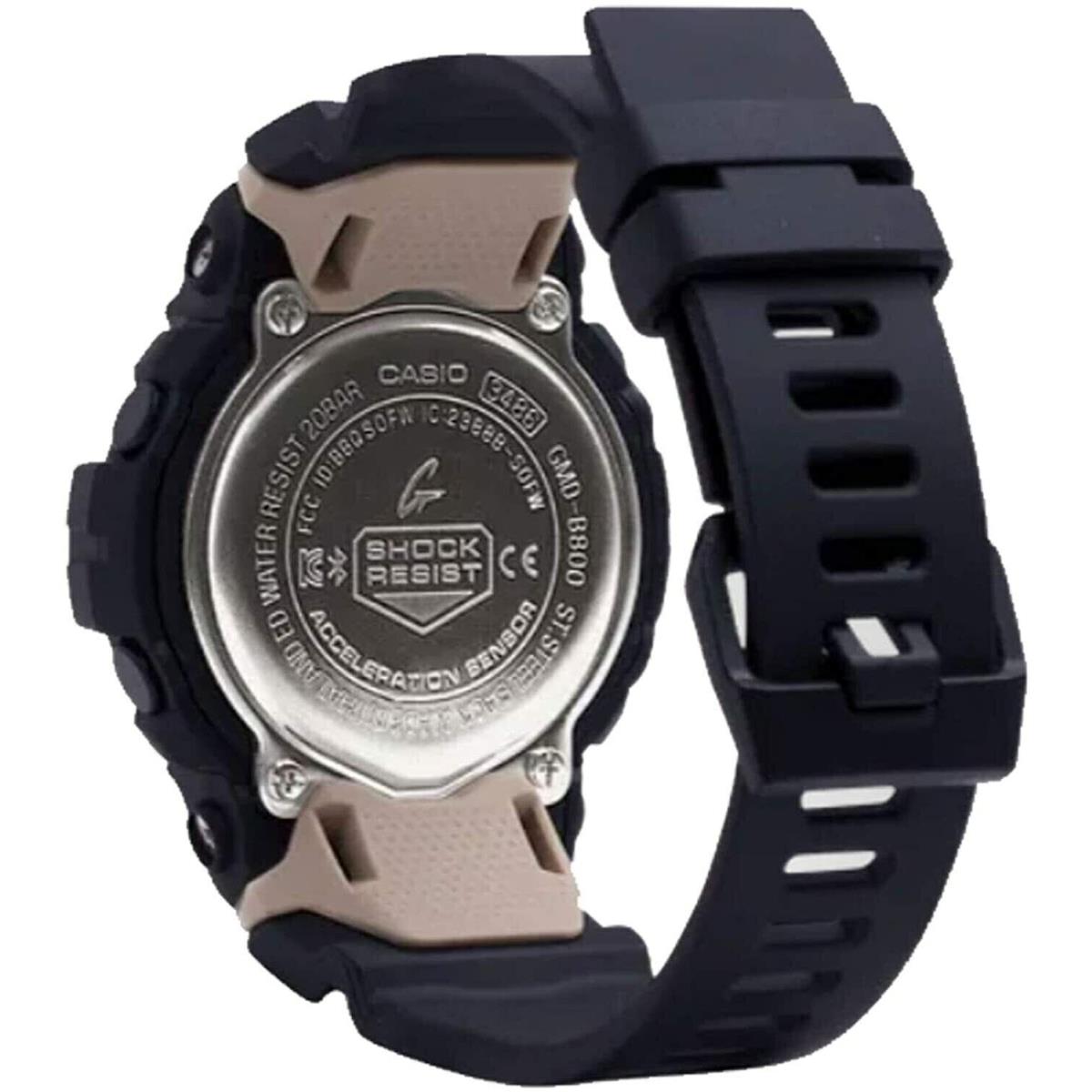 Casio Women`s G-shock Move Bluetooth Steptracker Black Rose Watch GMDB800-1 - Black, Blue