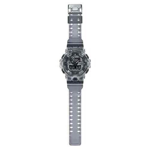 Casio G-shock Men Clear Silver Semi Transparent Analog Digital Watch GA700SK-1A