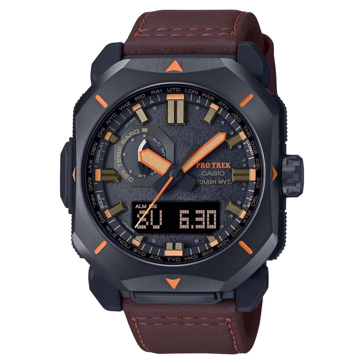 Casio Outdoor Pro Trek Solar Powered Triple Sensor Word Time : PRW-6900YL-5