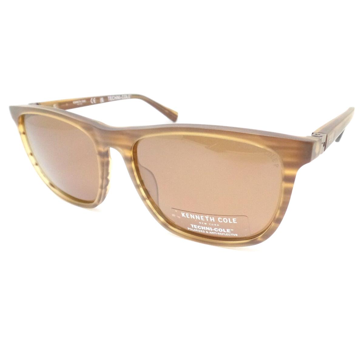 Kenneth Cole KC7259 46H Matte Light Brown Polarized Sunglasses