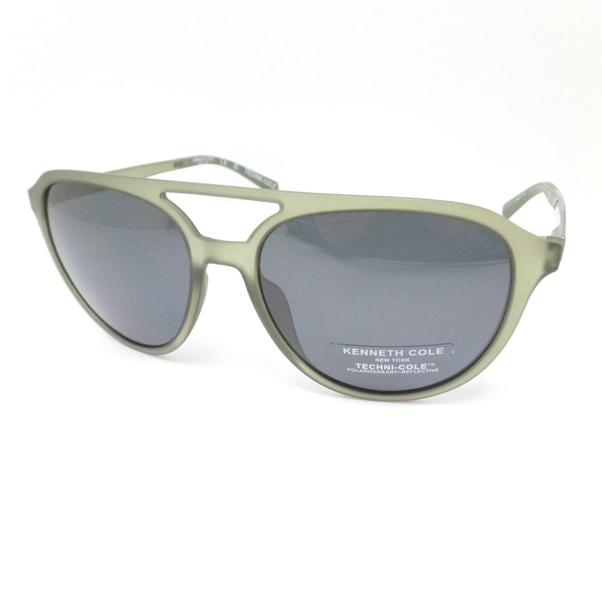 Kenneth Cole KC77261 97D Matte Green Blue Grey Polarized Sunglasses