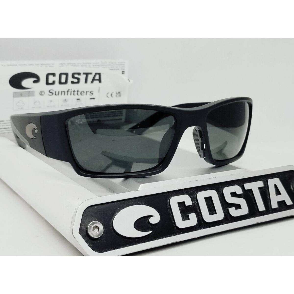 Costa Del Mar Matte Black/gray Corbina Pro Polarized 580G Sunglasses