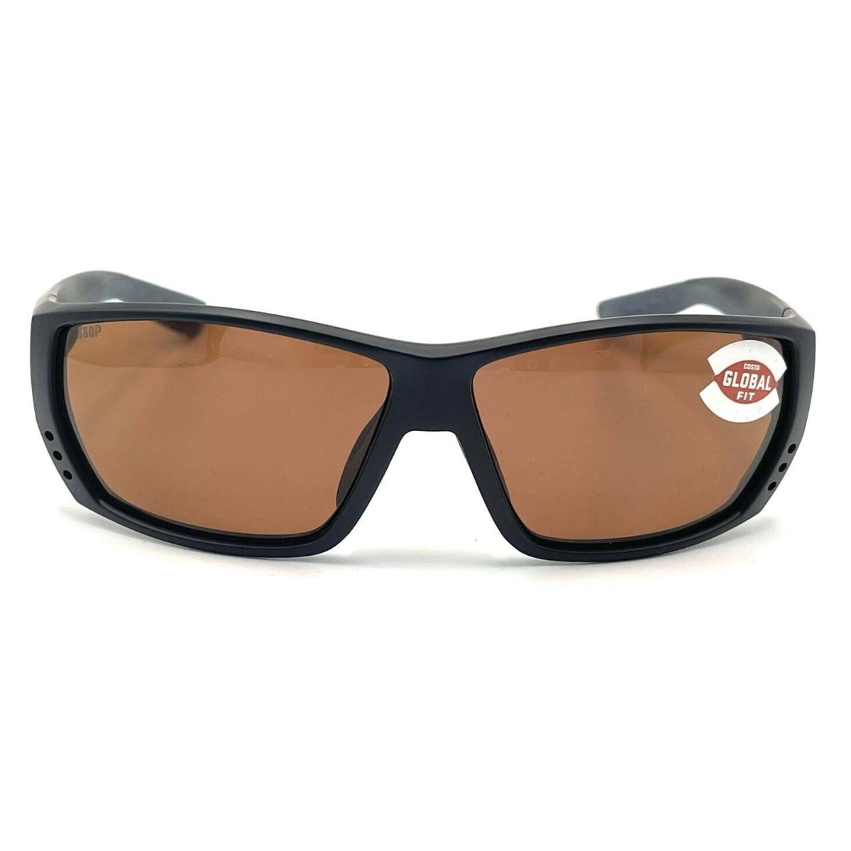 Costa Del Mar Tuna Alley Global Fit Sunglasses Matte Black/copper 580Plastic