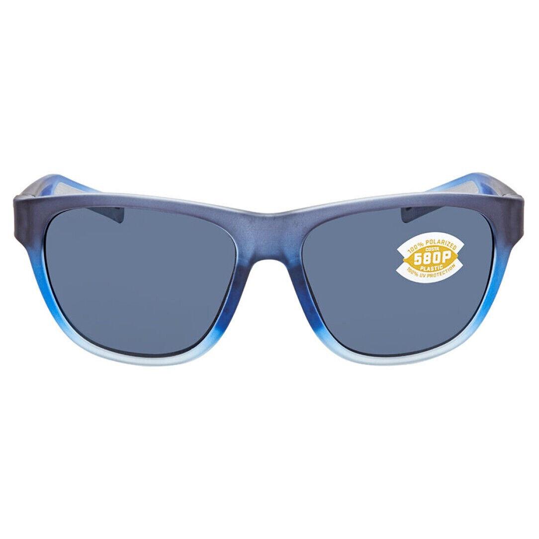 Costa Del Mar Bayside Sunglasses Bahama Blue/gray 580Plastic - Frame: Bahama Blue, Lens: Gray 580Plastic