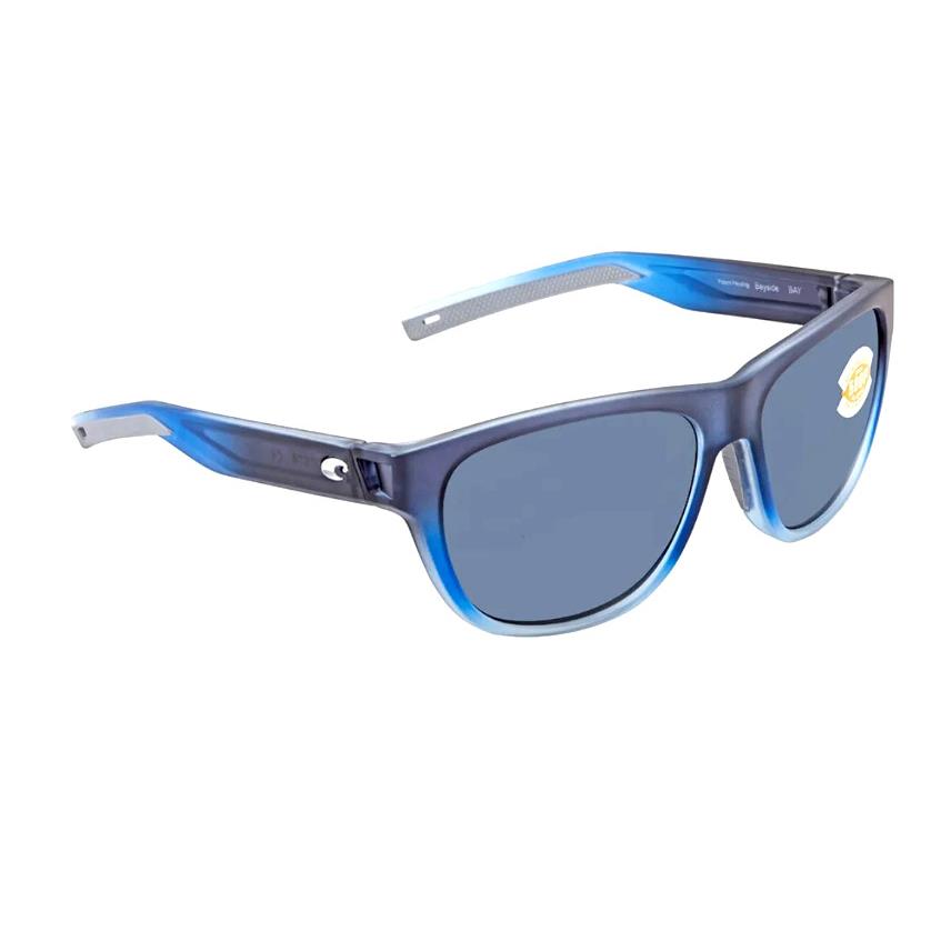 Costa Del Mar Bay 193 Ogp Bayside Sunglasses Bahama Blue/gray 580Plastic - Frame: Bahama Blue, Lens: Gray 580Plastic